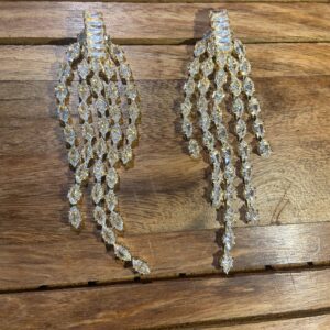 Celestia Cascade Rhinestone Drop Earrings