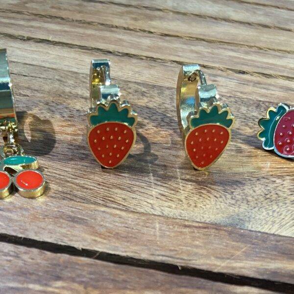 Dolce Fragola Strawberry Earring Set