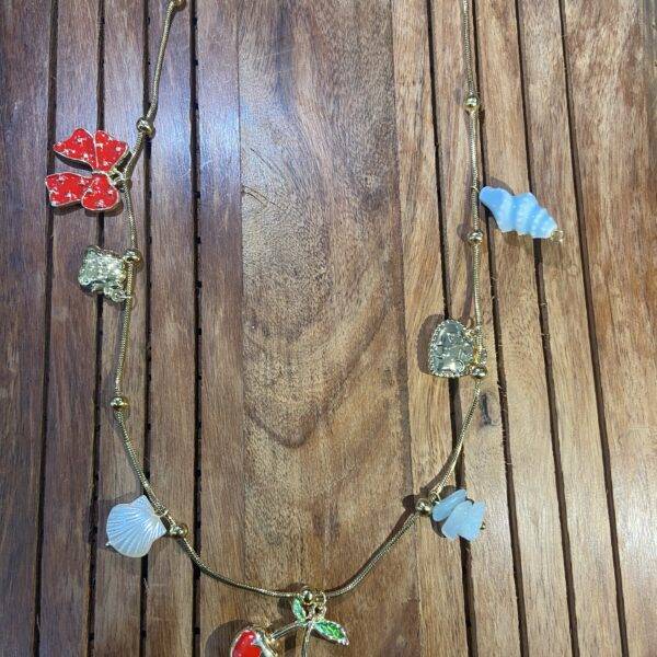 Cherry Jubilee Necklace – Storybook Charms in Gleaming Gold