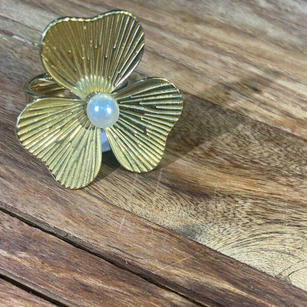 Bellissima Oro Papavero Gold Poppy Ring