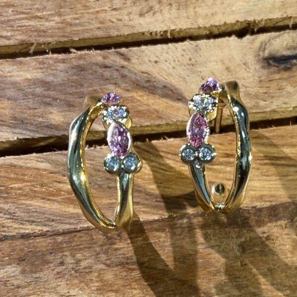 Lyra Bali Earrings – Ethereal Majesty in Gold Finish