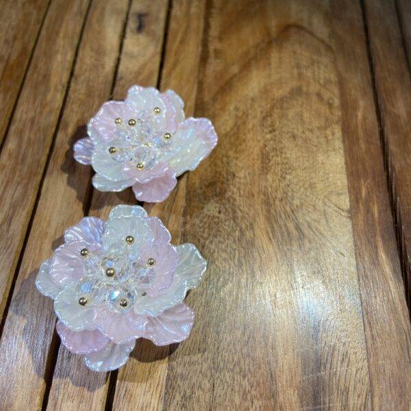 Bloom Stud Earrings – Available in Baby Pink, White & Pastel Green