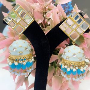 Frosted Mirror Jhumki