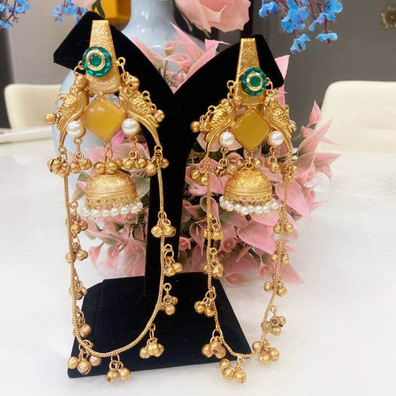 Noor – Kashmiri Heritage Earrings - Image 4