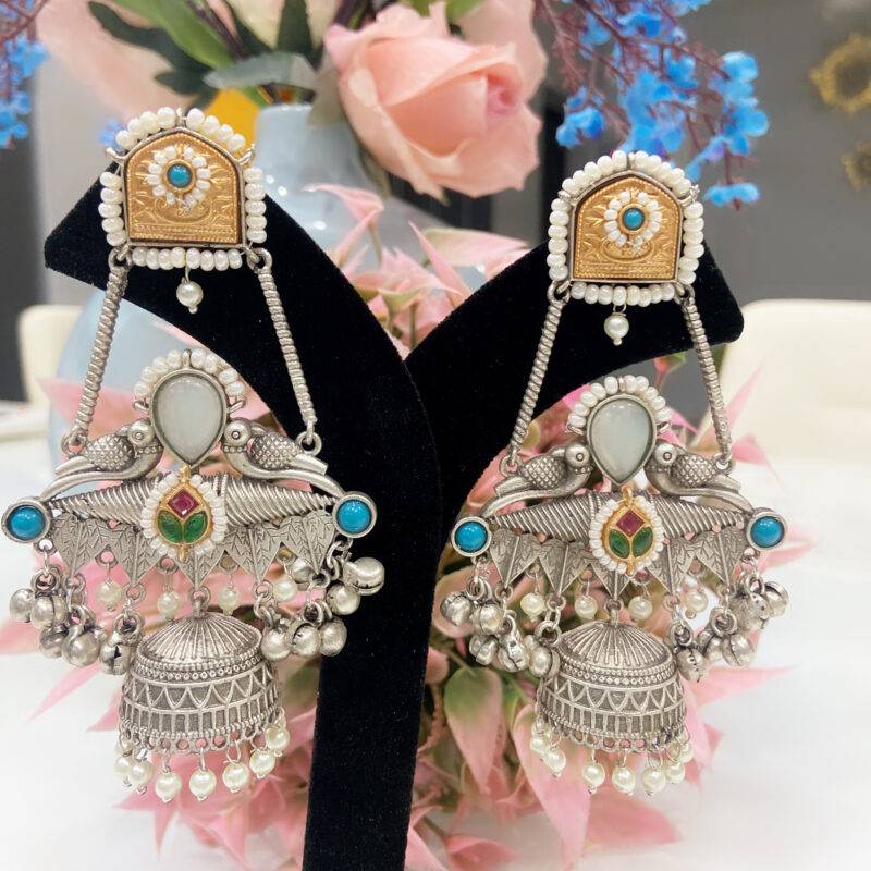Noor-e-Kashmir Jhumka Earrings - Image 7