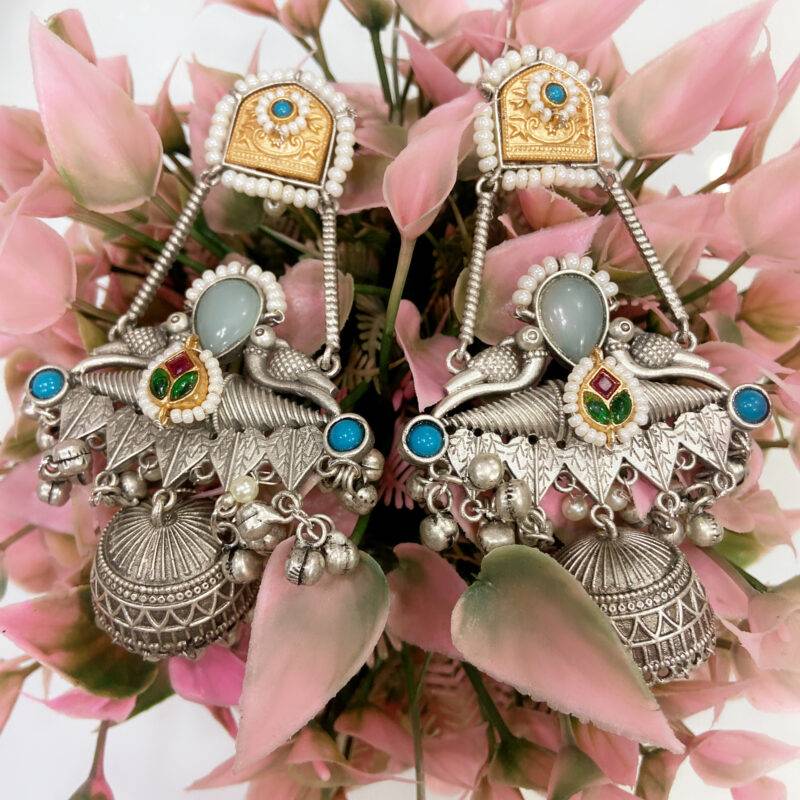 Noor-e-Kashmir Jhumka Earrings - Image 5