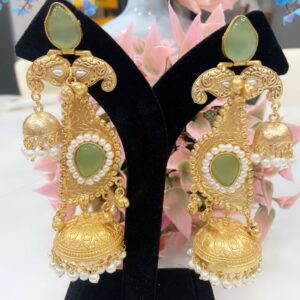 Gulnaar Heritage Chandbali Jhumkas