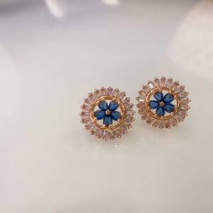 Royal Bloom Rosegold AD Studs