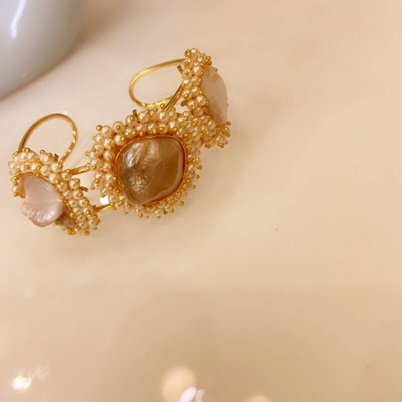 Golden Pearl Shell Statement Combo Set - Image 7