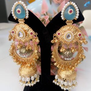 Kashmiri Royal Chandbali Jhumkas