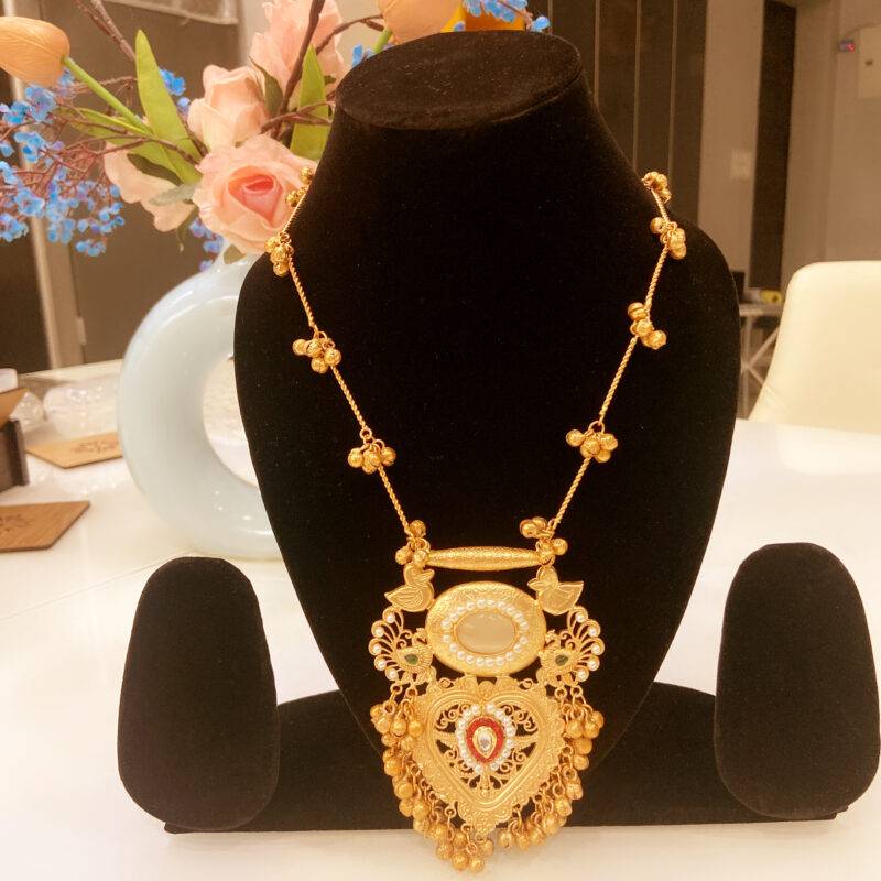 Kashmiri Royal Pendant Necklace - Image 4