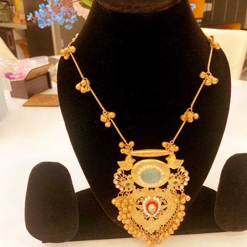 Kashmiri Royal Pendant Necklace - Image 7
