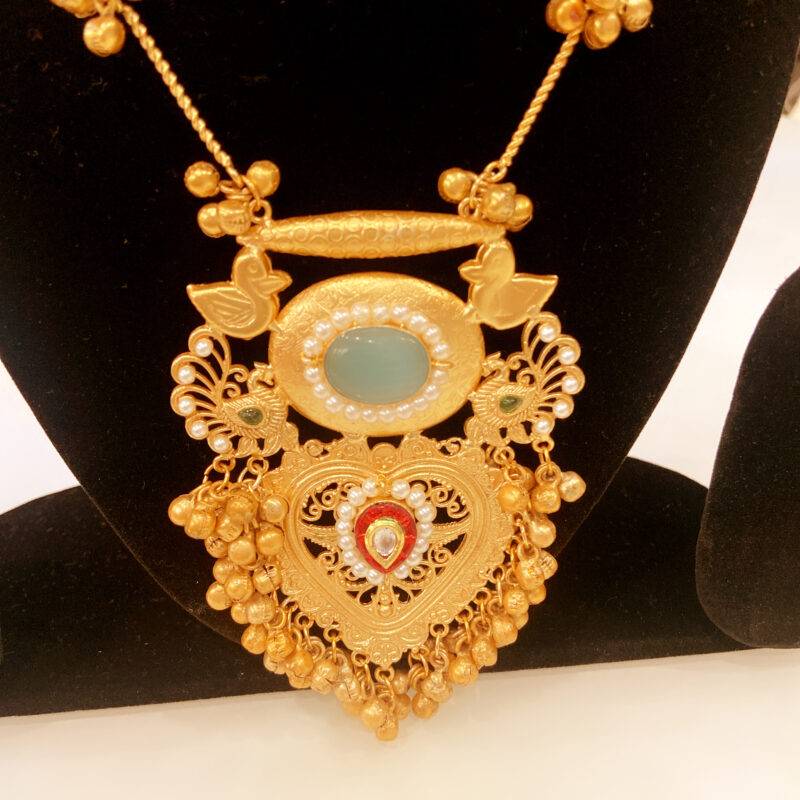 Kashmiri Royal Pendant Necklace - Image 6