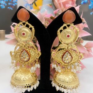 Rajwada Kundan Jhumka