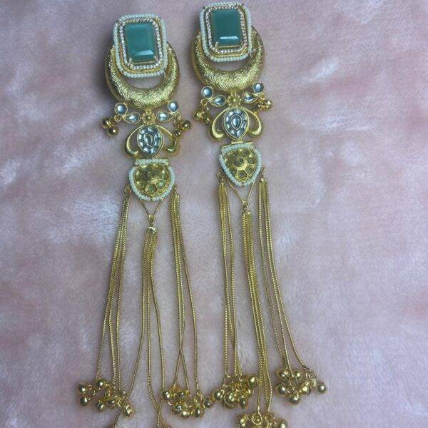 Rajnigandha Viraasat Kashmiri Long Statement Earrings