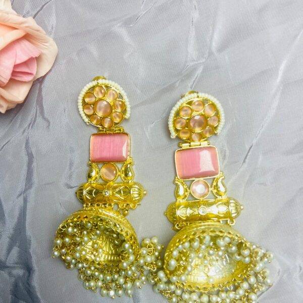 Gulnaar-e-Viraasat Kashmiri Jhumka Statement Earrings